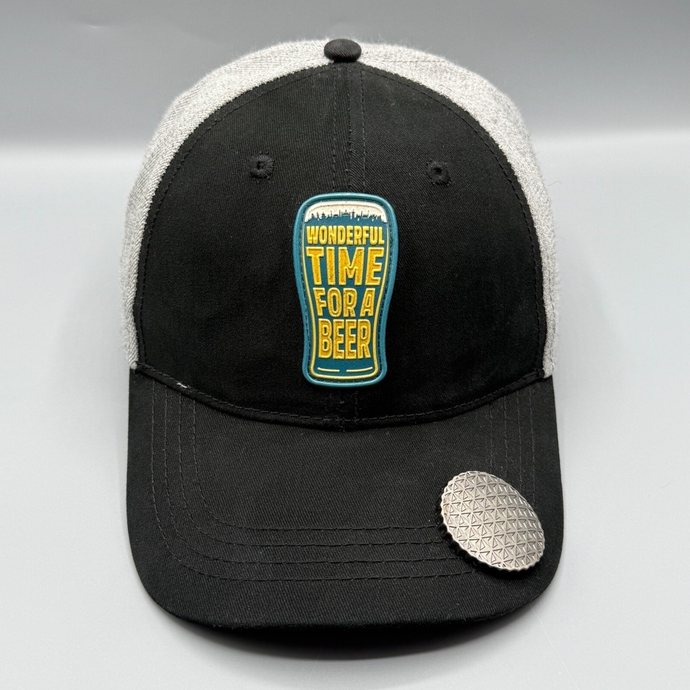 Disney Epcot Food & Wine Festival 2020 Beer Bottle Opener Hat Cap Black Gray OS